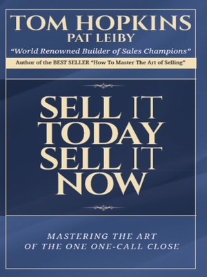cover image of Sell it Today, Sell it Now
